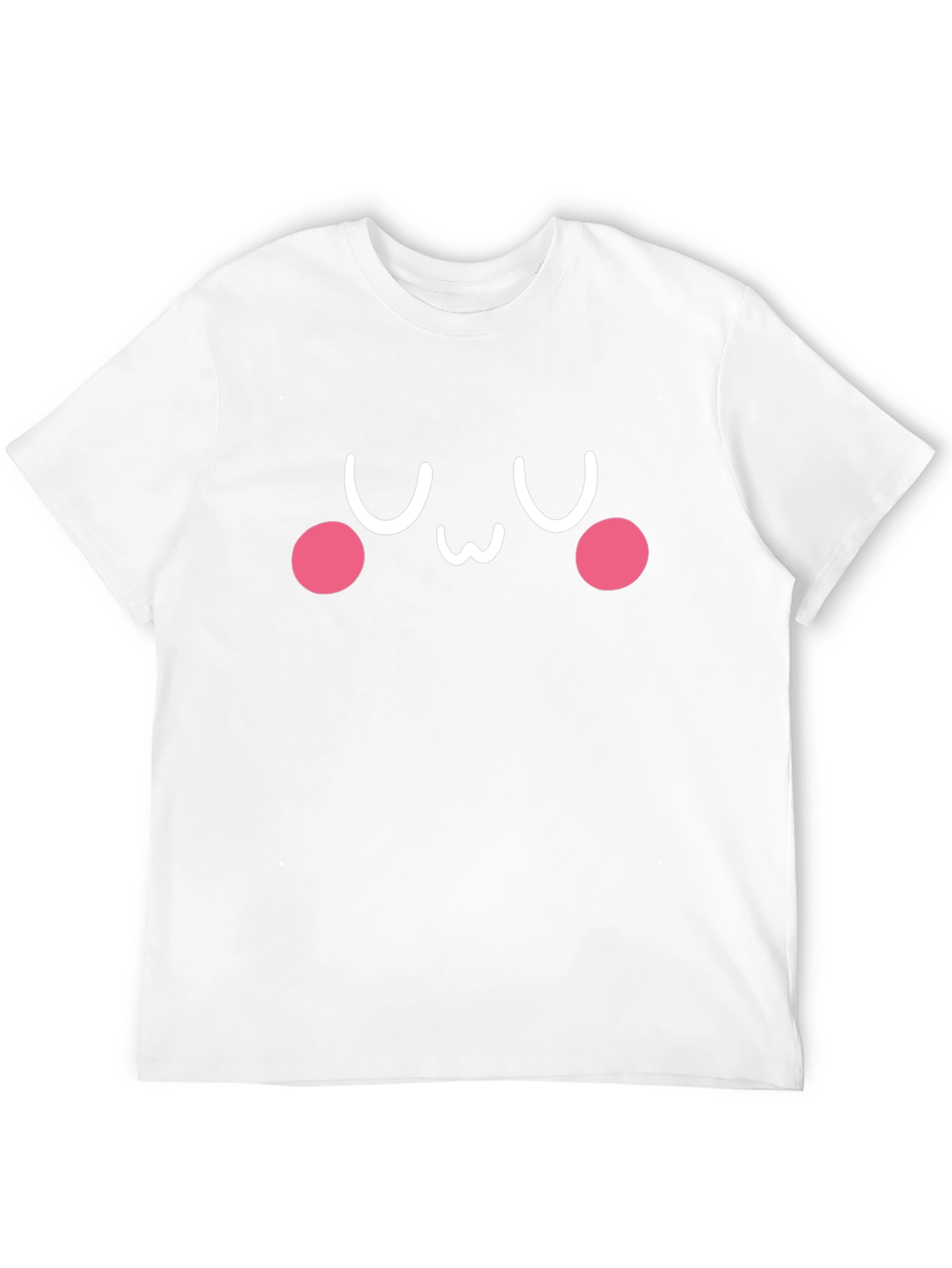 Cute Kawaii Face Black T-Shirt - Express Your Style!