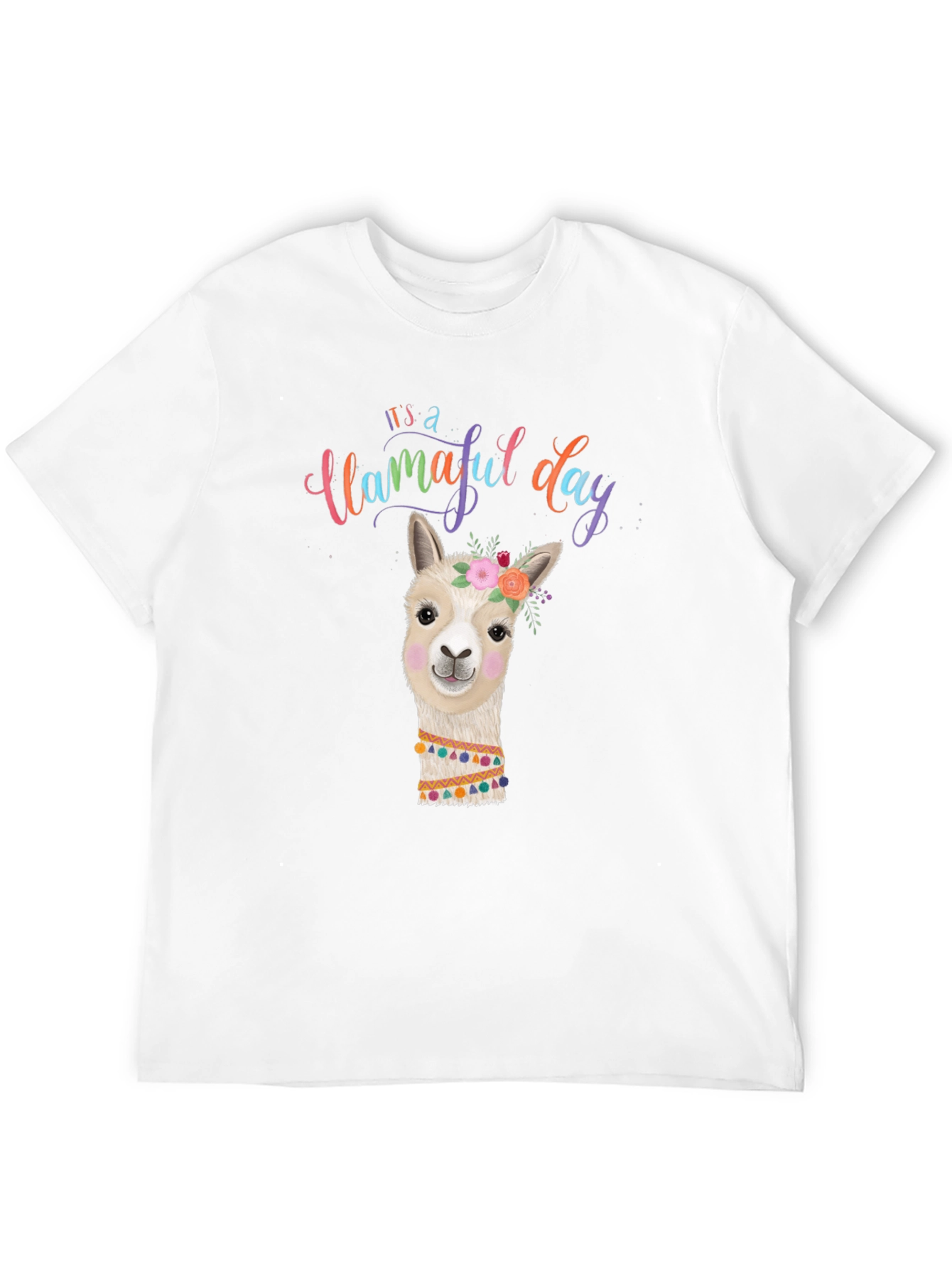 Llamaful Day Black Graphic Tee