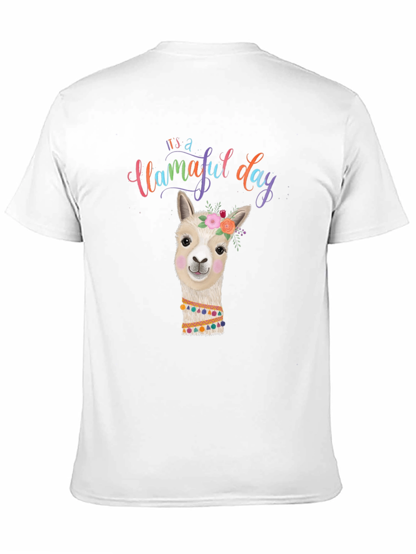 Llamaful Day Black Graphic Tee
