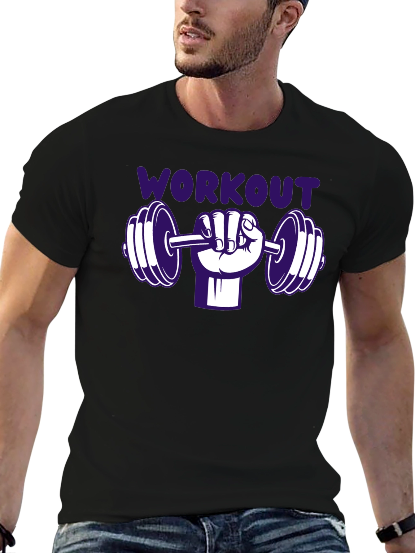 Workout Graphic Tee - Gym Fitness Shirt