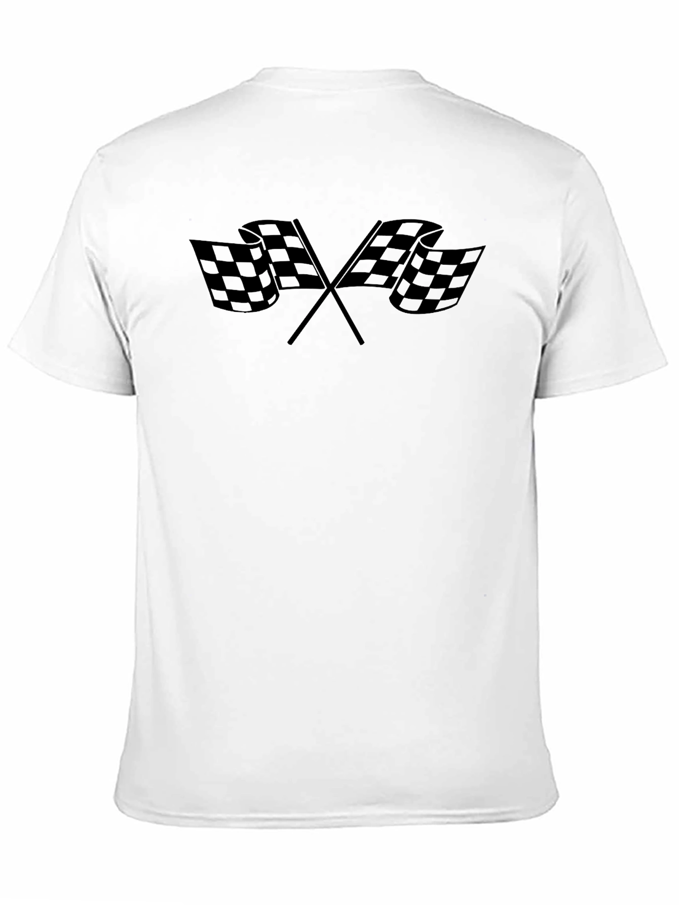 Checkered Flag Graphic Tee - Racing Fan Shirt