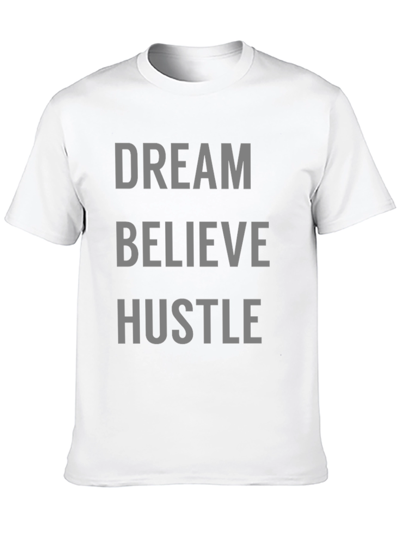 Dream Believe Hustle Graphic Tee - Mens Black T-Shirt