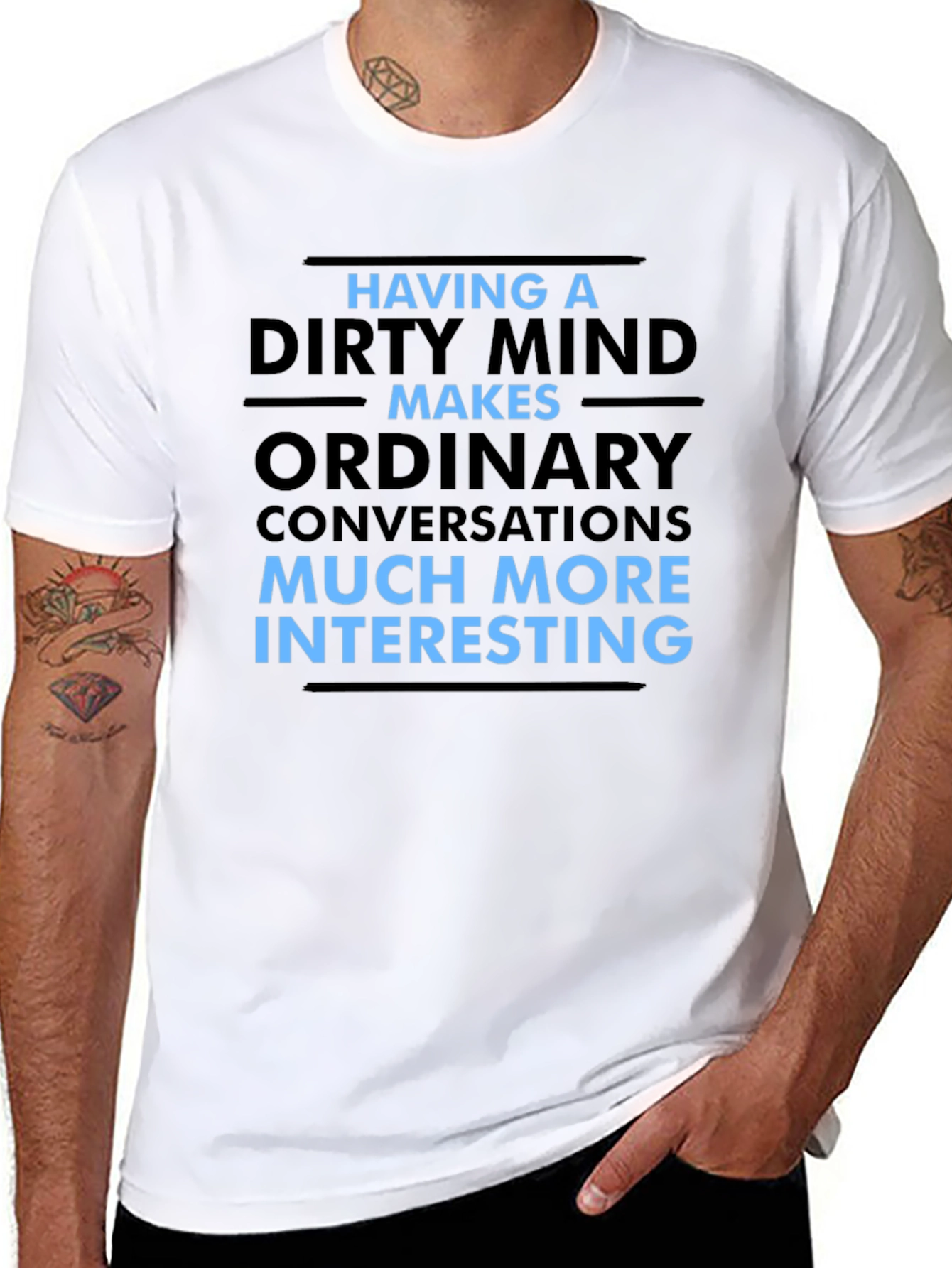 Dirty Mind Funny Graphic Tee