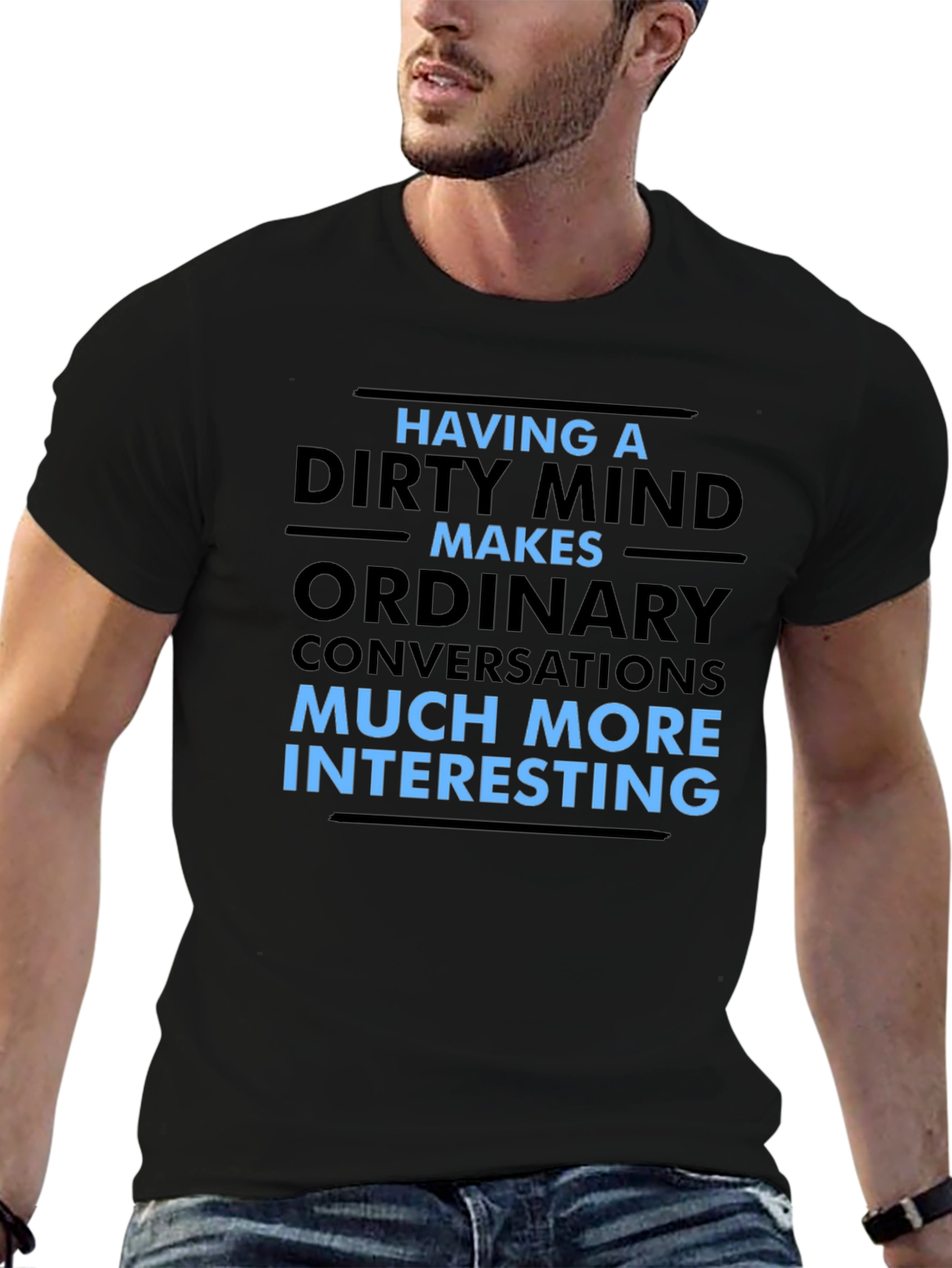 Dirty Mind Funny Graphic Tee