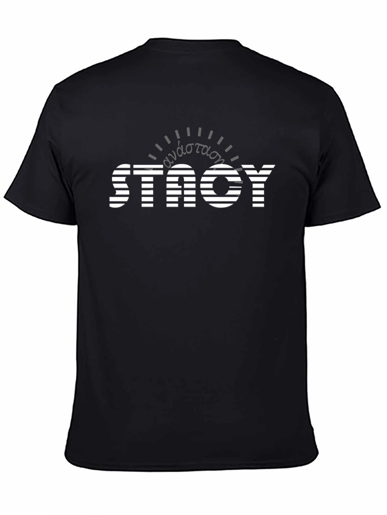 Stylish Black Graphic T-Shirt - STACY Design