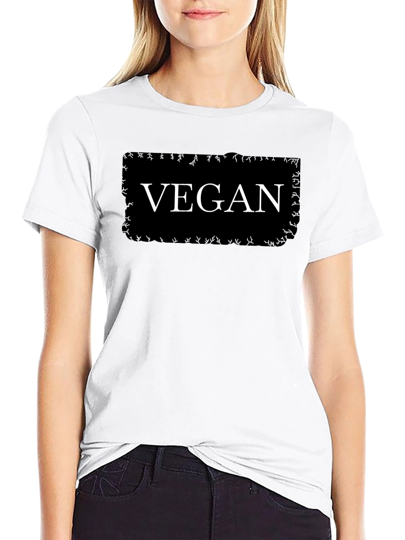Vegan Graphic T-Shirt - Black