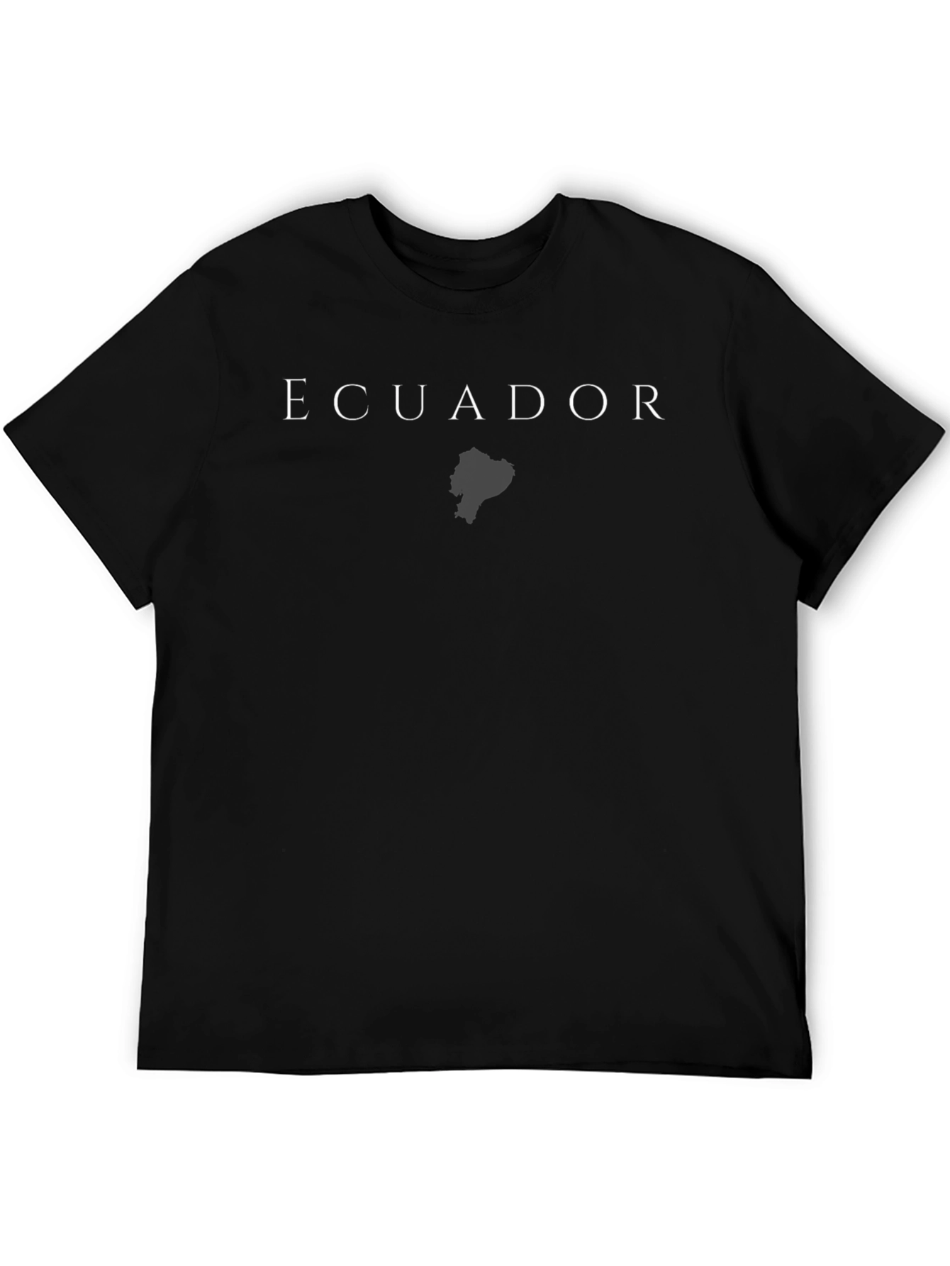 Ecuador Map Black T-Shirt