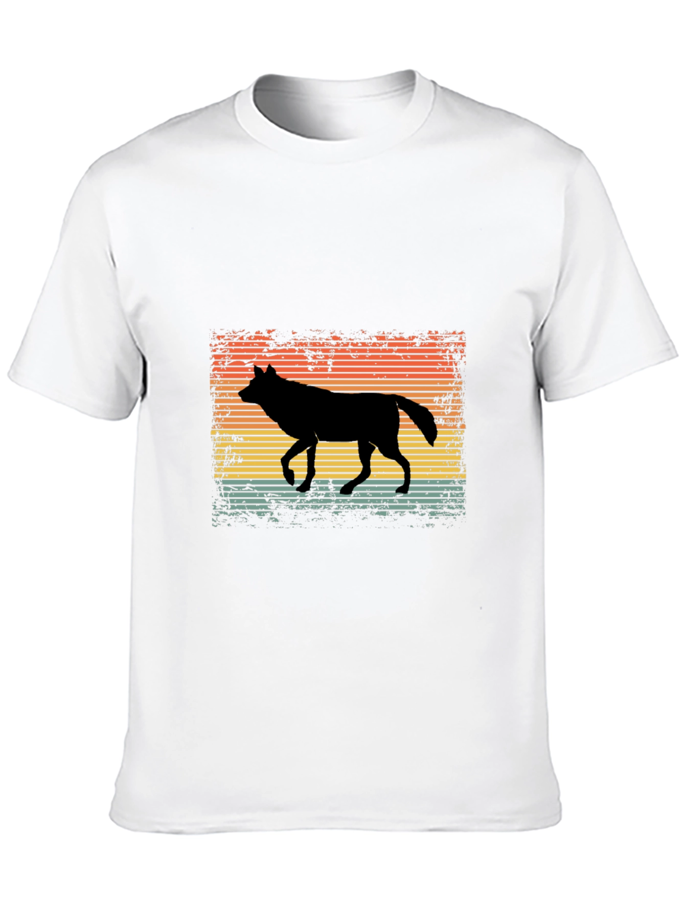 Retro Wolf Silhouette T-Shirt