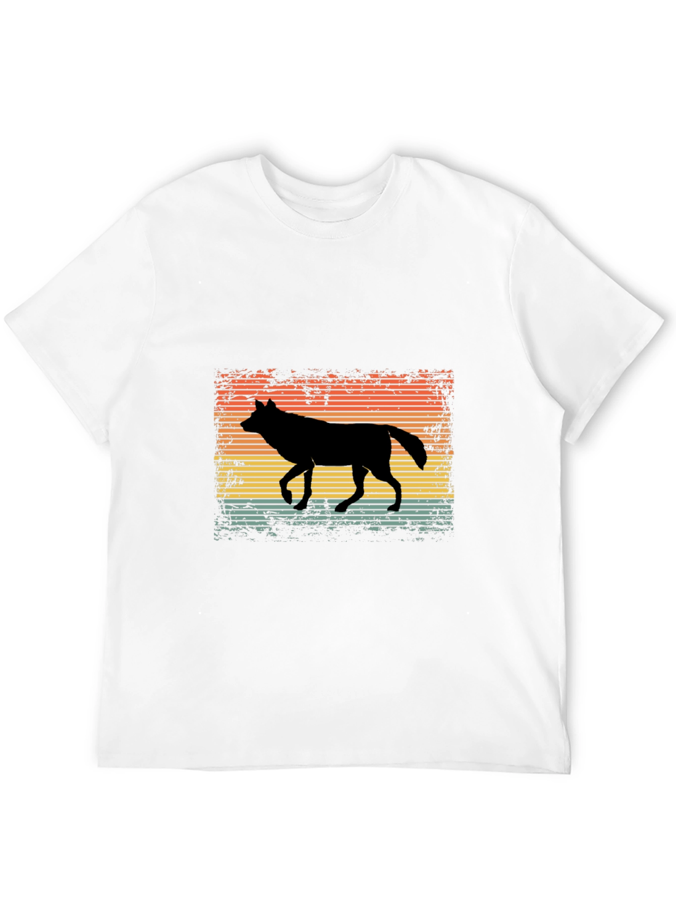 Retro Wolf Silhouette T-Shirt