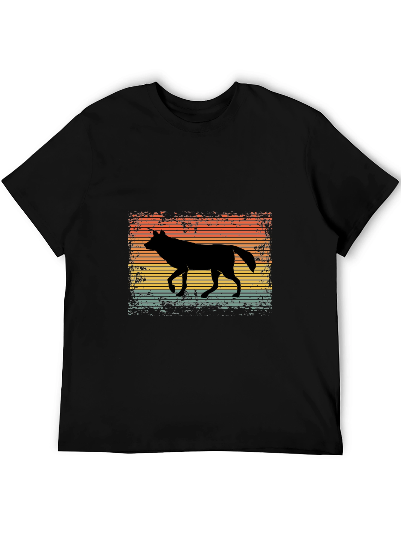 Retro Wolf Silhouette T-Shirt