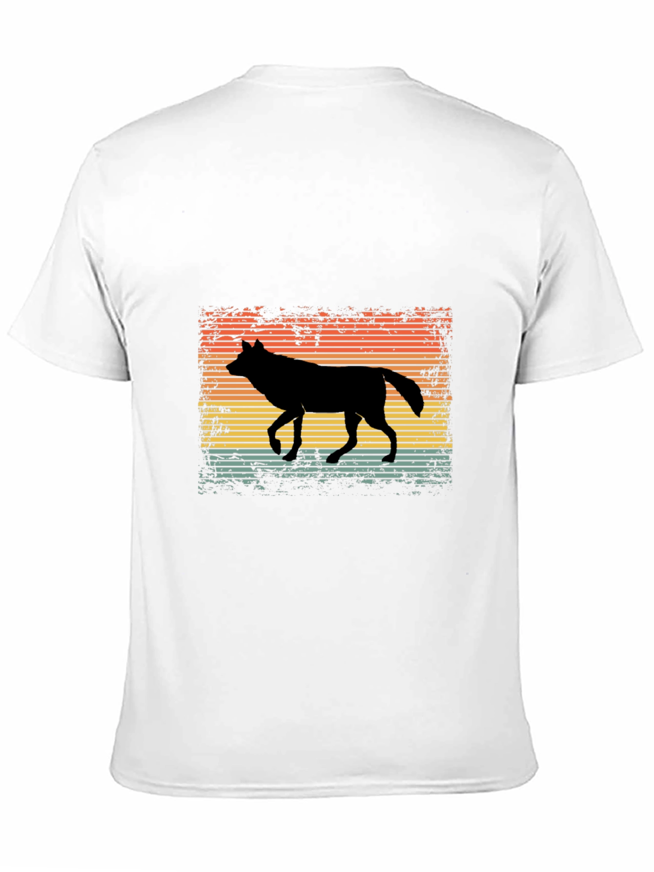 Retro Wolf Silhouette T-Shirt