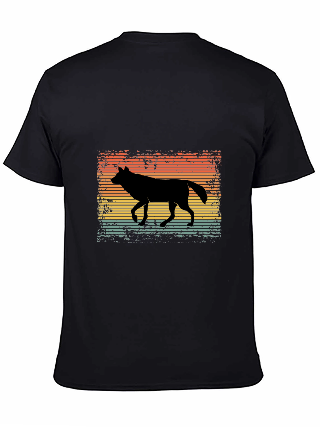 Retro Wolf Silhouette T-Shirt
