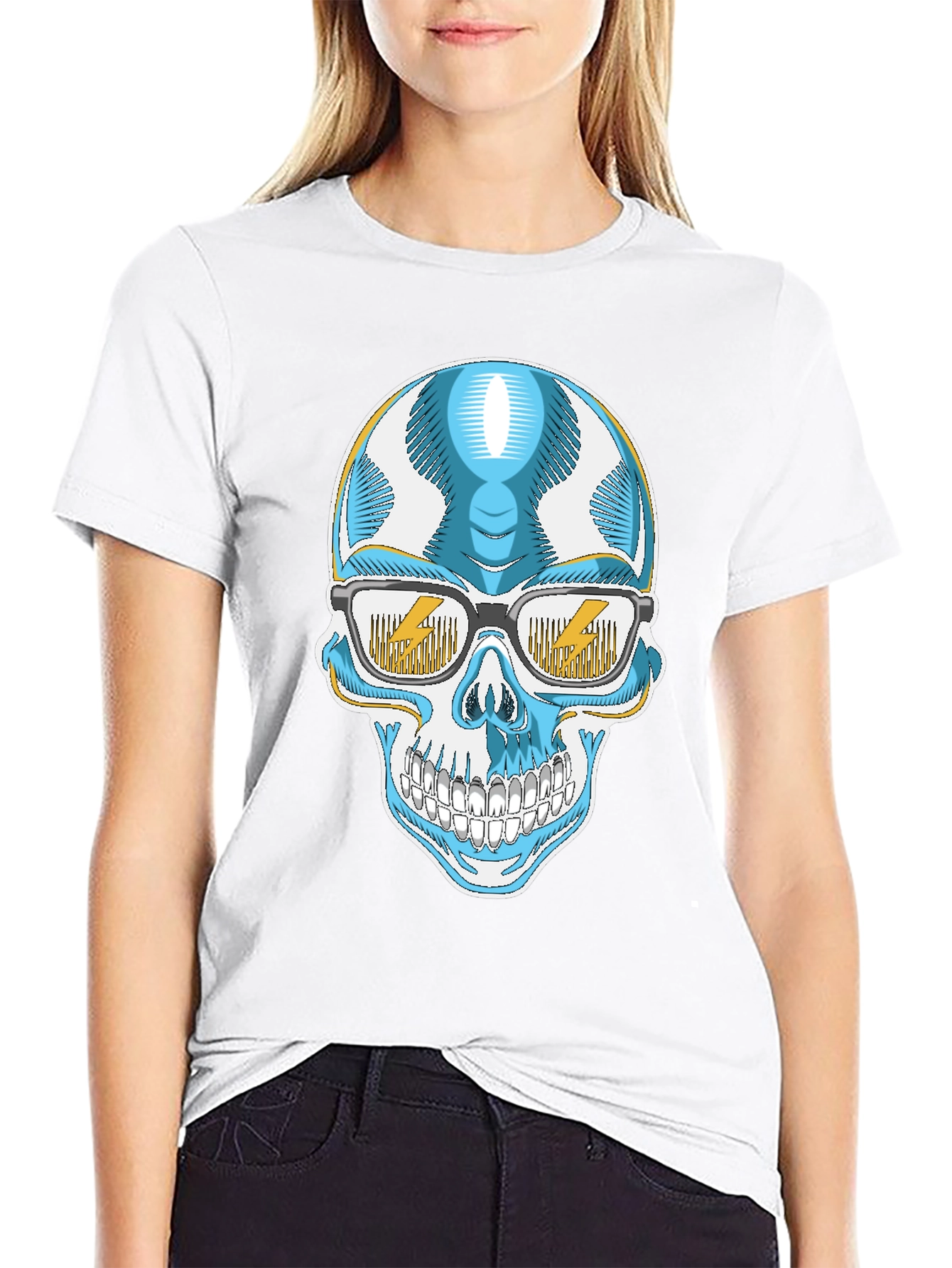 Cool Skull T-Shirt with Glasses