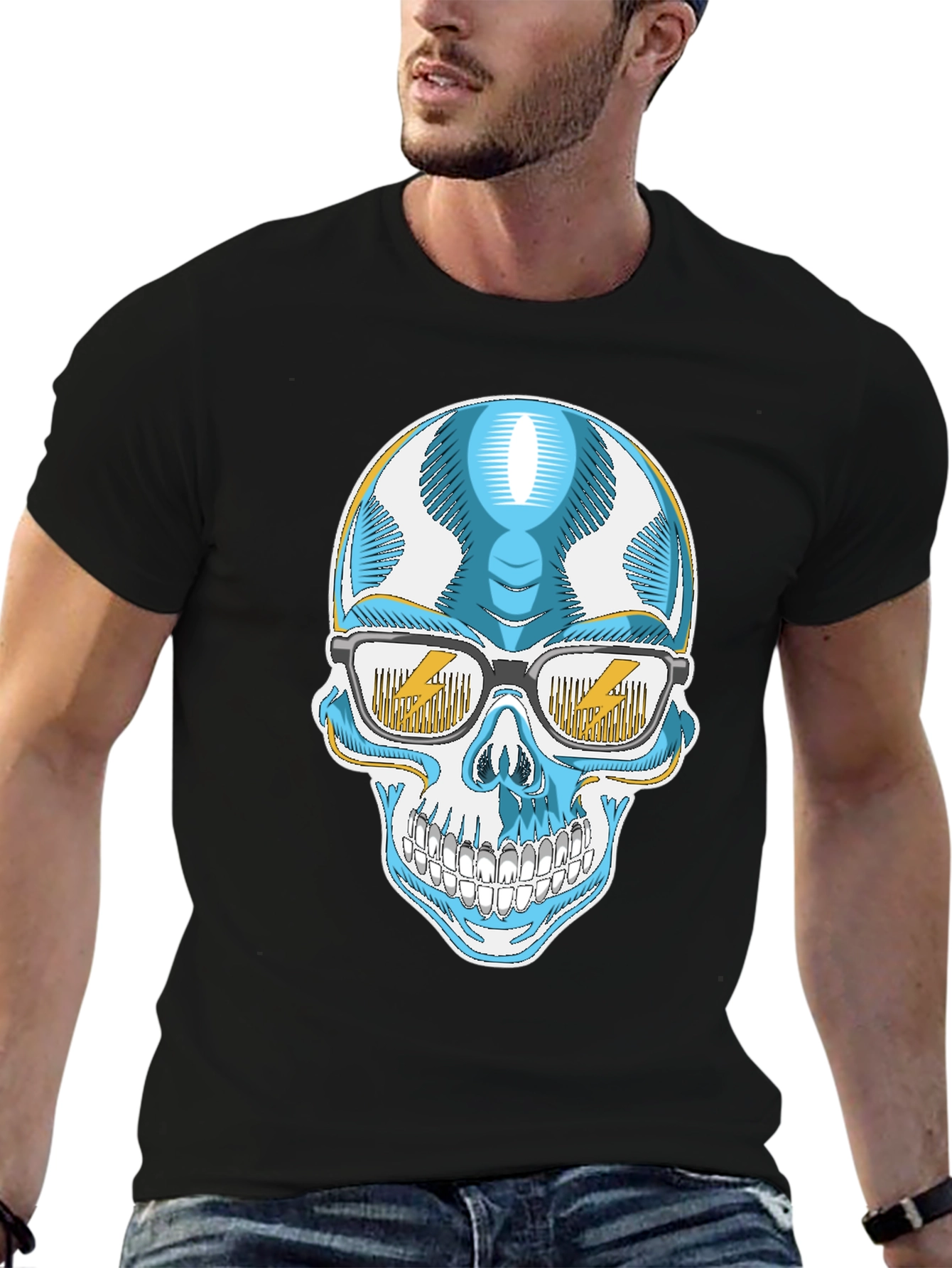 Cool Skull T-Shirt with Glasses