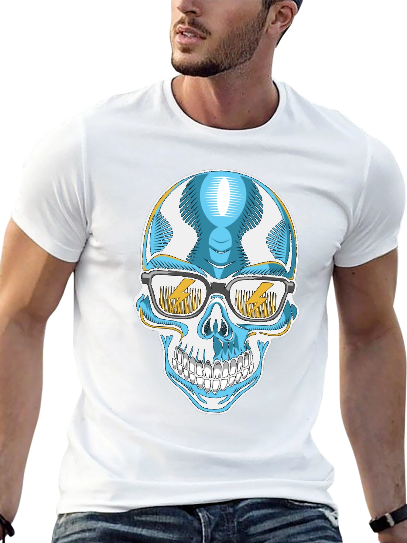Cool Skull T-Shirt with Glasses