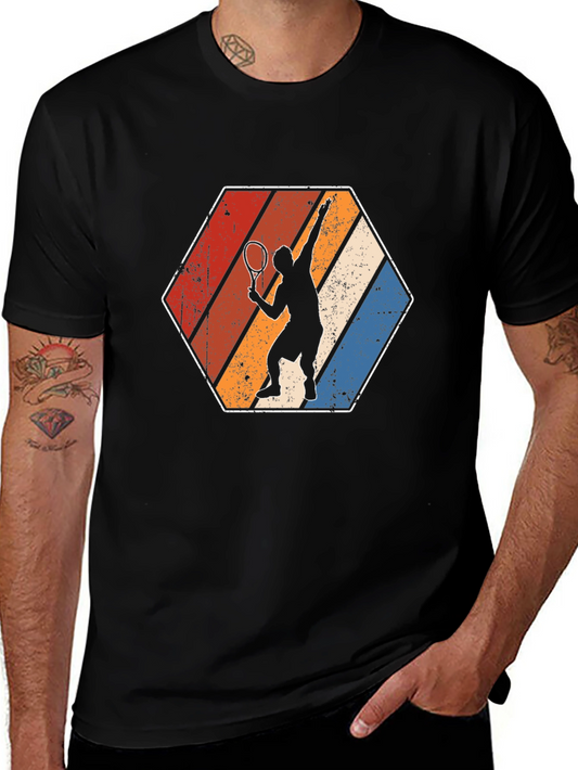 Retro Tennis Player T-Shirt
