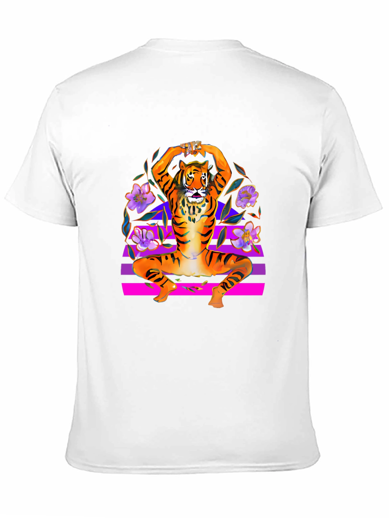 Tiger Pose Black T-Shirt