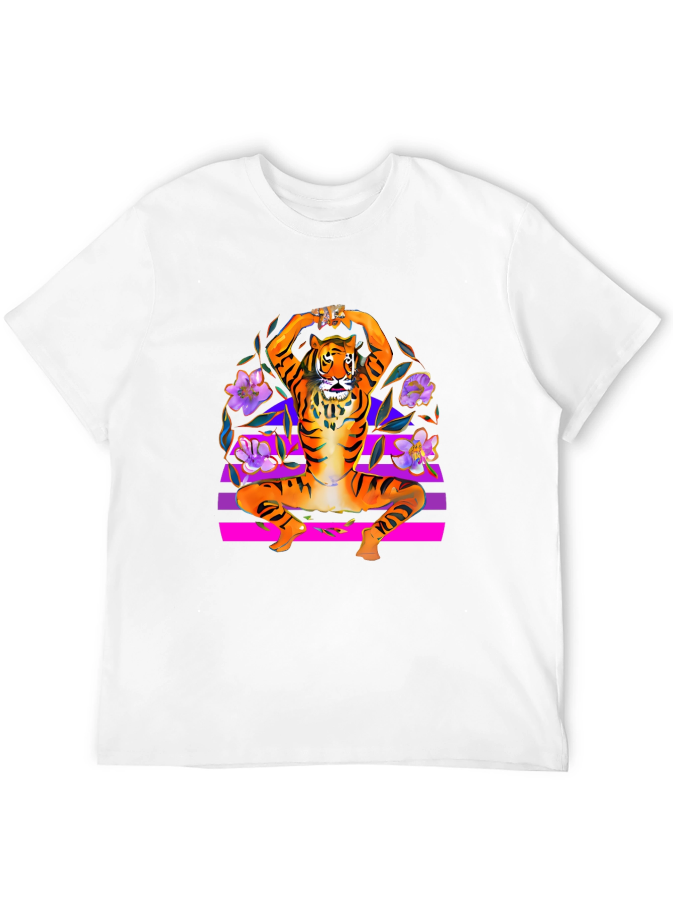 Tiger Pose Black T-Shirt