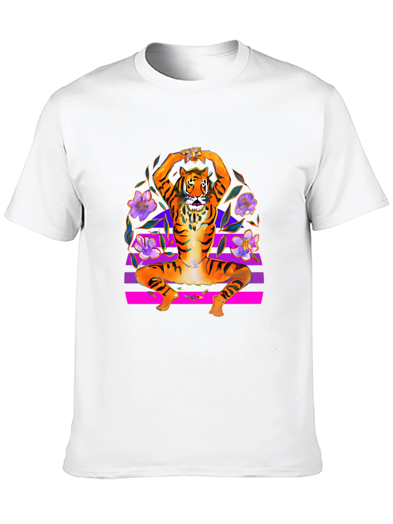 Tiger Pose Black T-Shirt