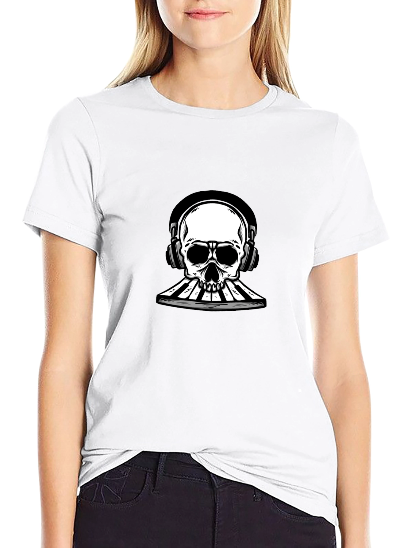 Skull DJ Graphic Tee