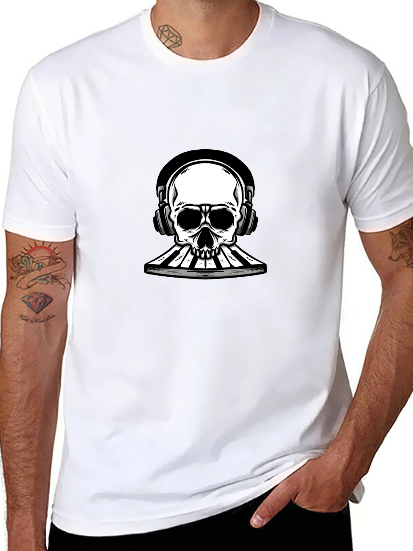 Skull DJ Graphic Tee