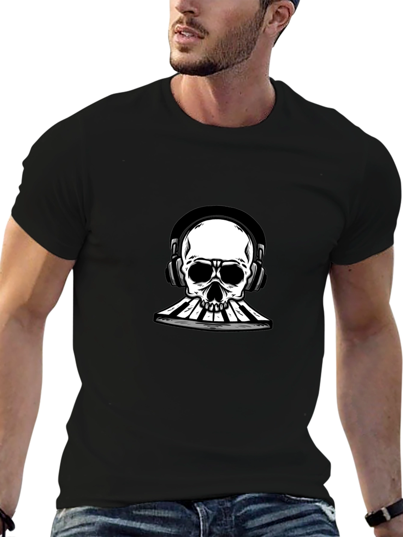 Skull DJ Graphic Tee