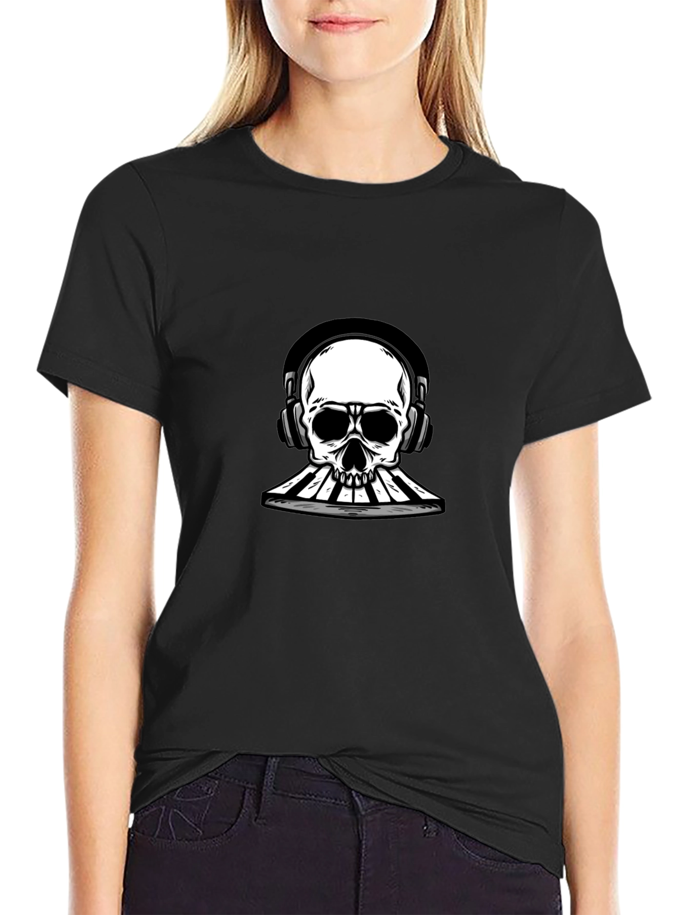 Skull DJ Graphic Tee
