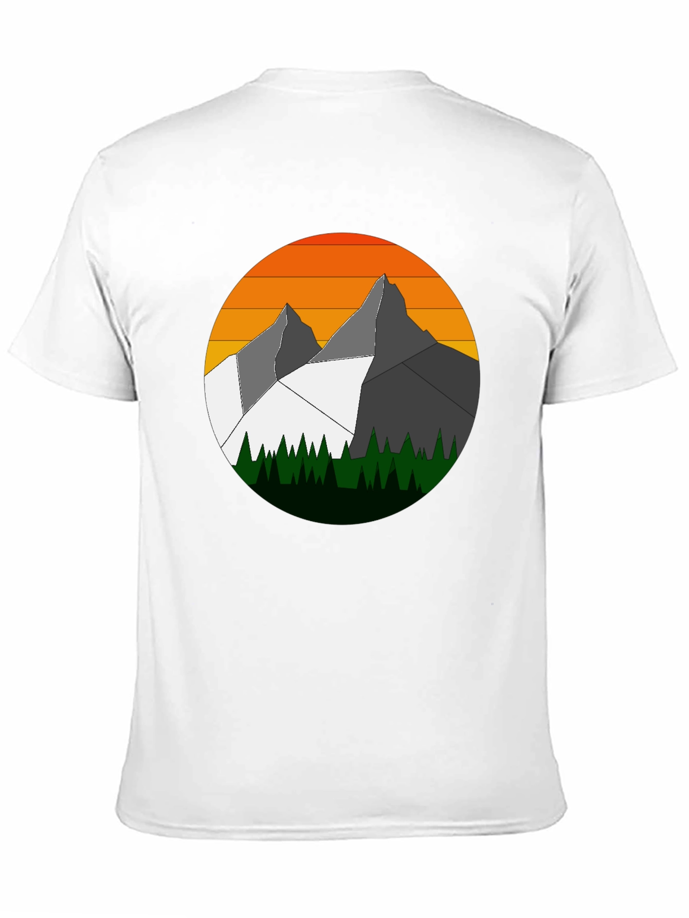 Mountain Sunset Graphic Tee - Nature Inspired Style