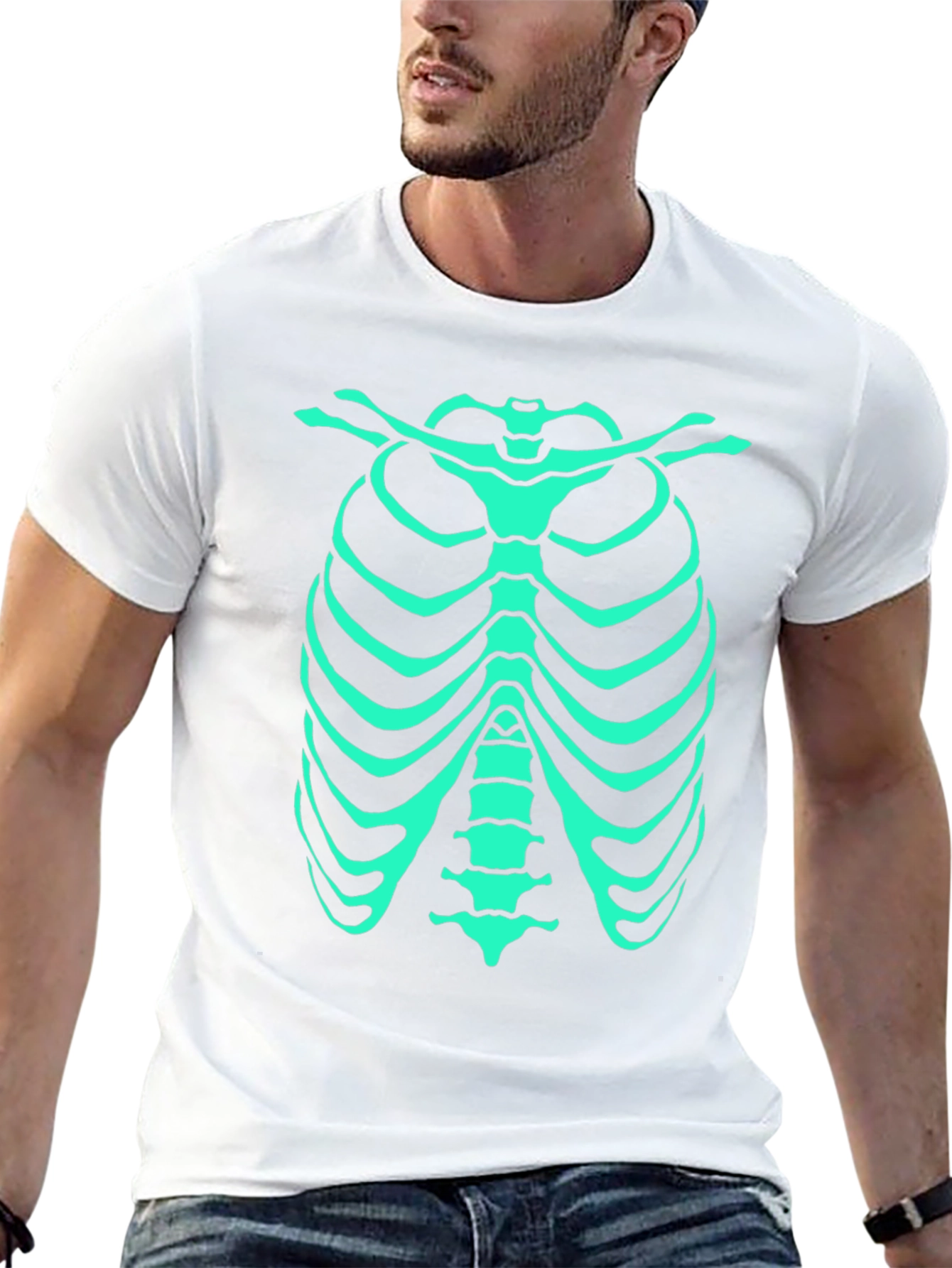 Glow-in-the-Dark Rib Cage T-Shirt