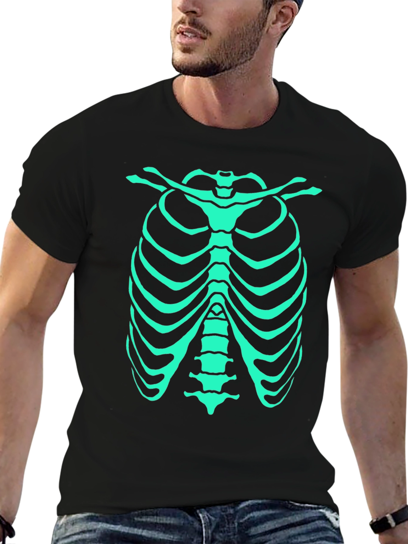 Glow-in-the-Dark Rib Cage T-Shirt