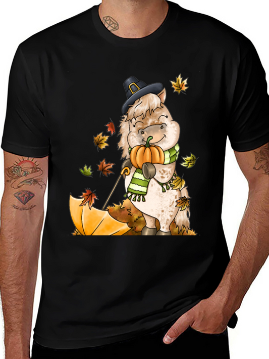Festive Fall Horse T-Shirt