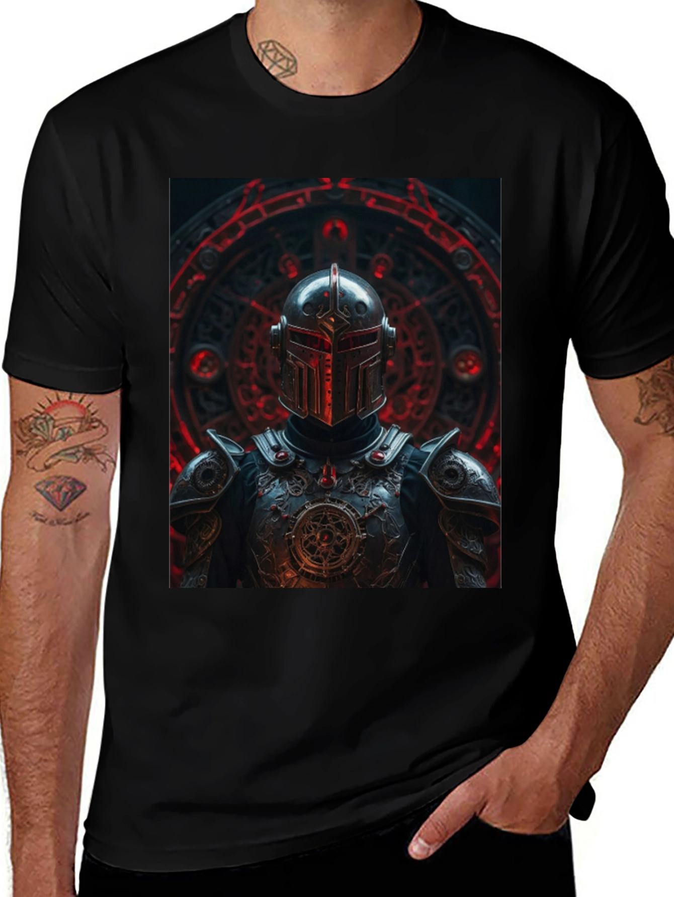 Knight Templar Graphic Tee - Black