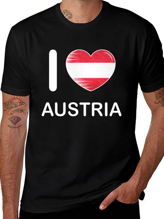 I Heart Austria T-Shirt - Patriotic Tee