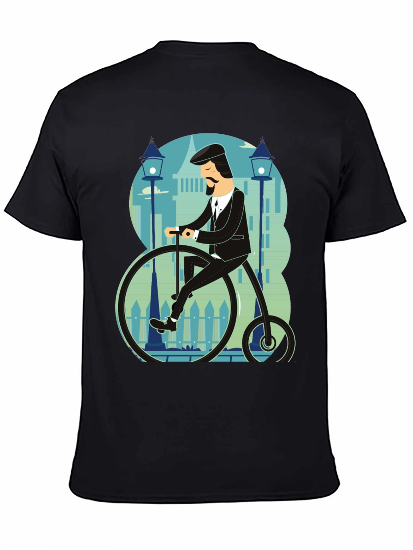 Penny Farthing T-Shirt - Stylish Retro Bicycle Design