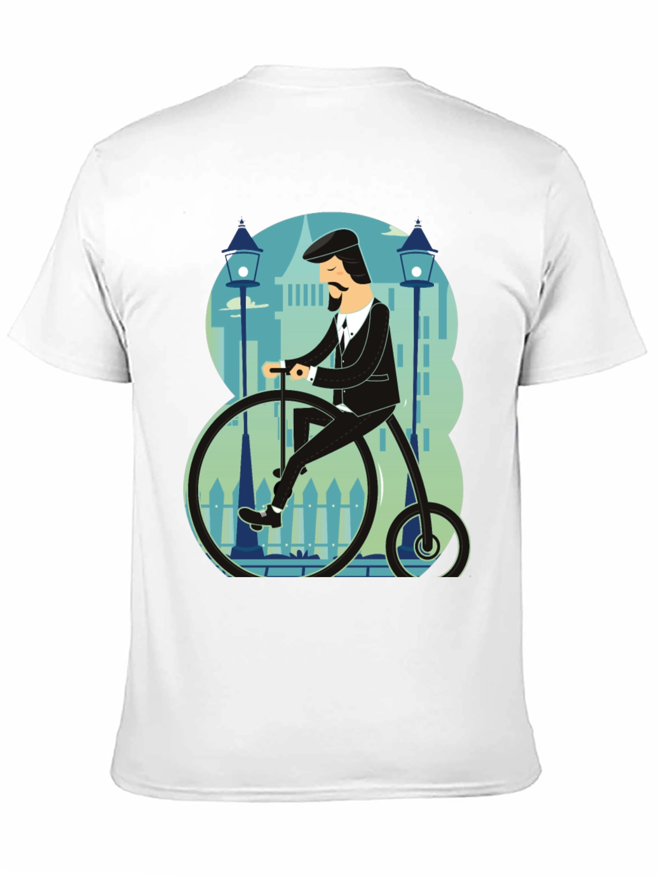 Penny Farthing T-Shirt - Stylish Retro Bicycle Design