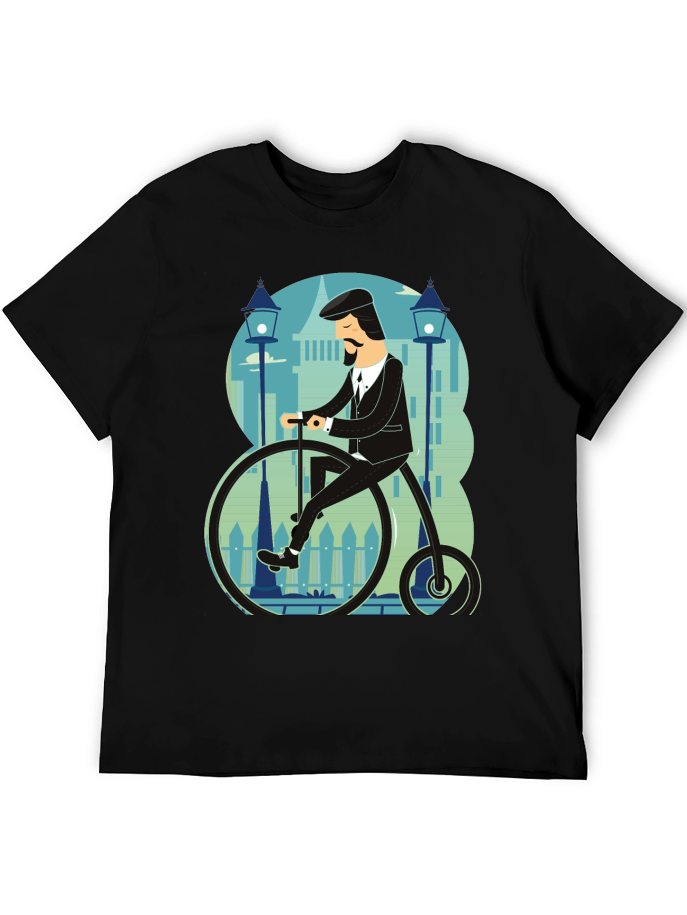 Penny Farthing T-Shirt - Stylish Retro Bicycle Design