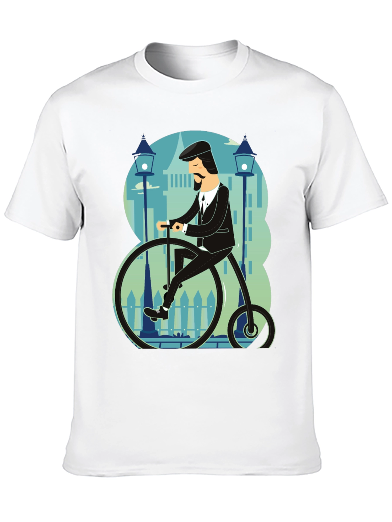 Penny Farthing T-Shirt - Stylish Retro Bicycle Design