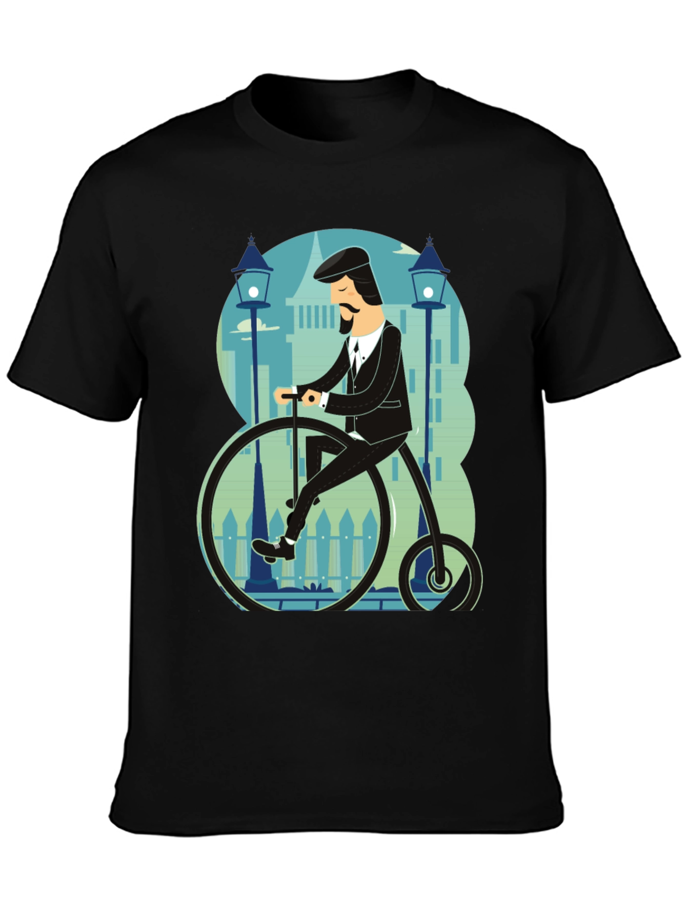 Penny Farthing T-Shirt - Stylish Retro Bicycle Design