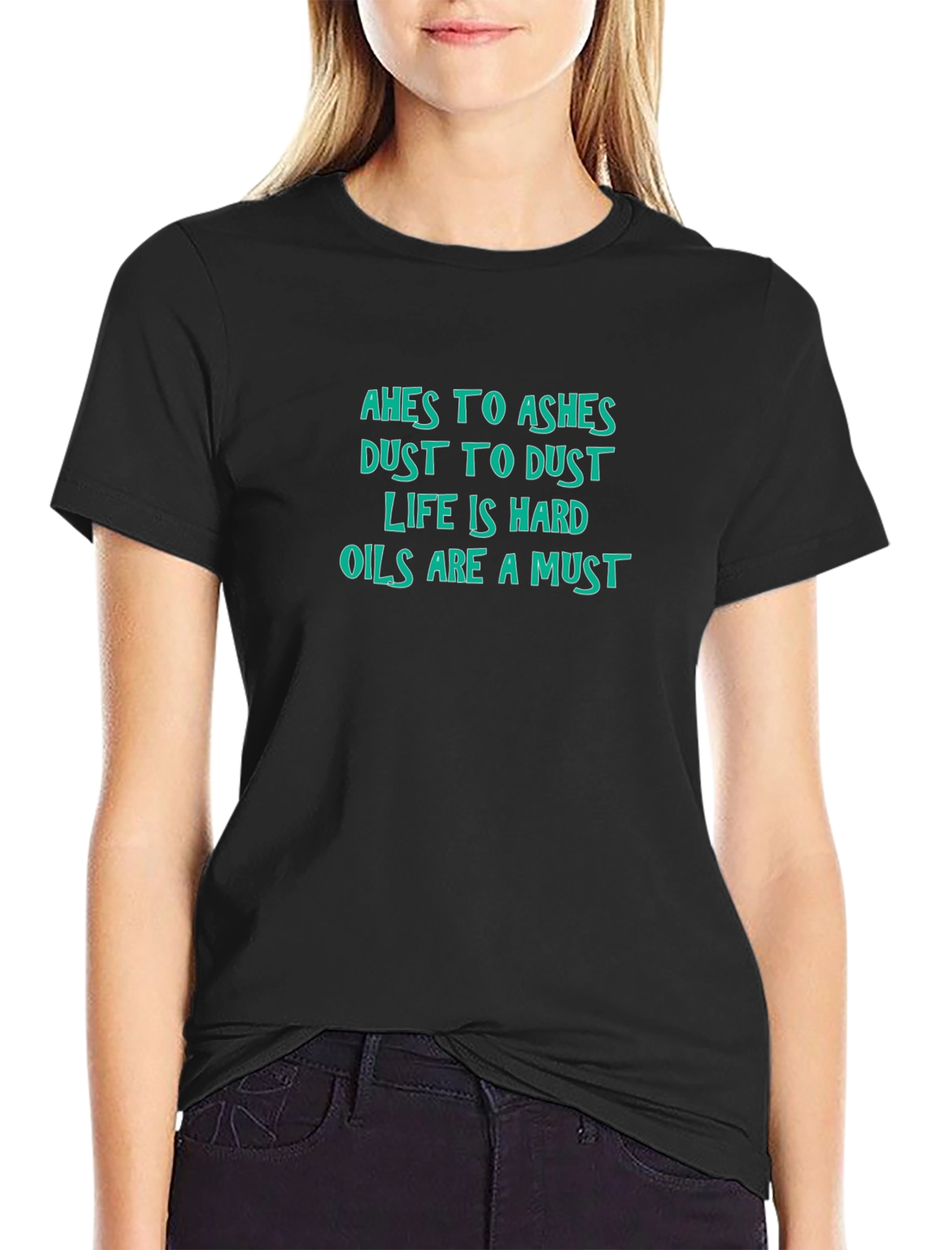 Ashes to Ashes Funny Graphic Novelty T-Shirt