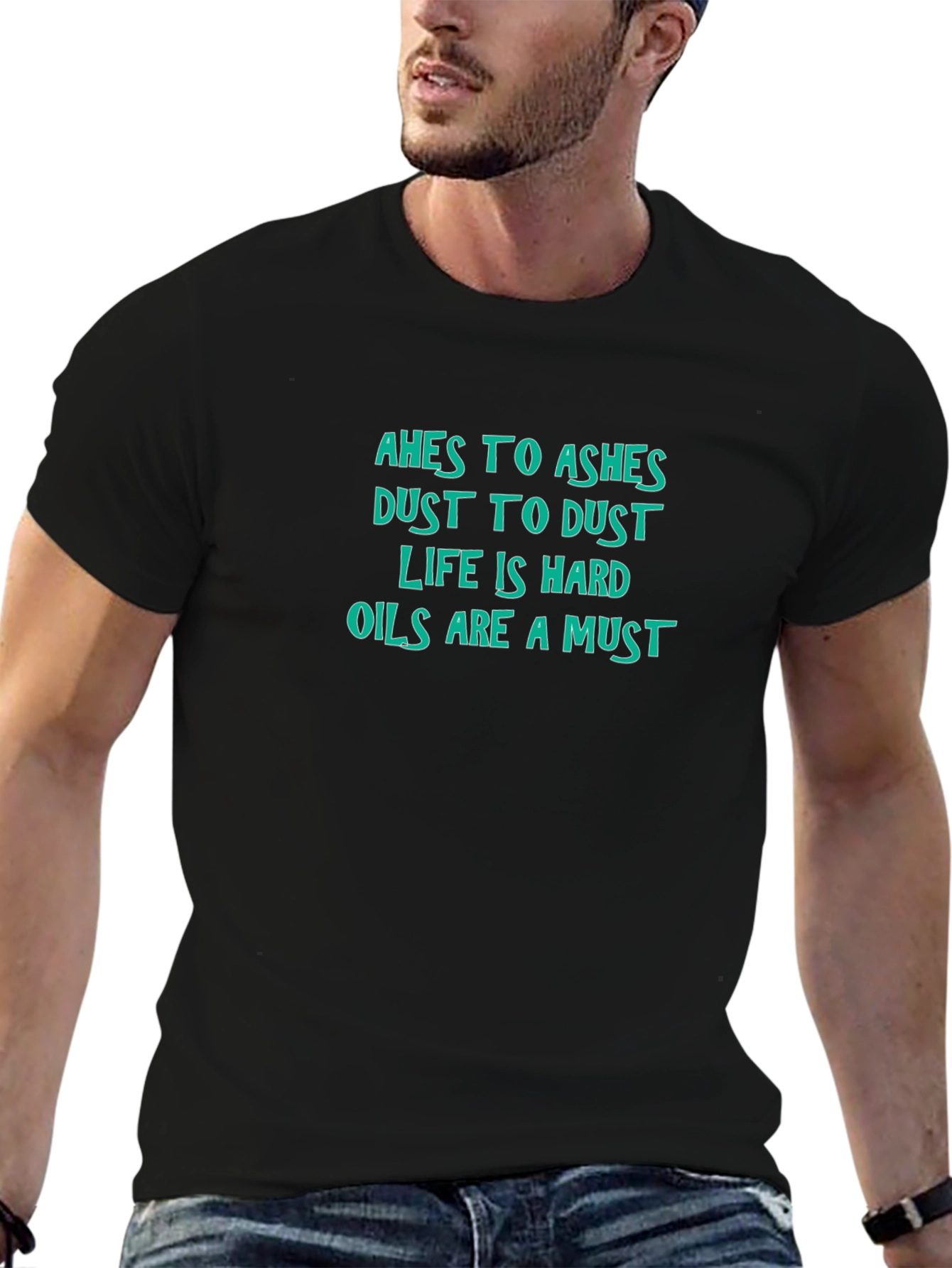 Ashes to Ashes Funny Graphic Novelty T-Shirt