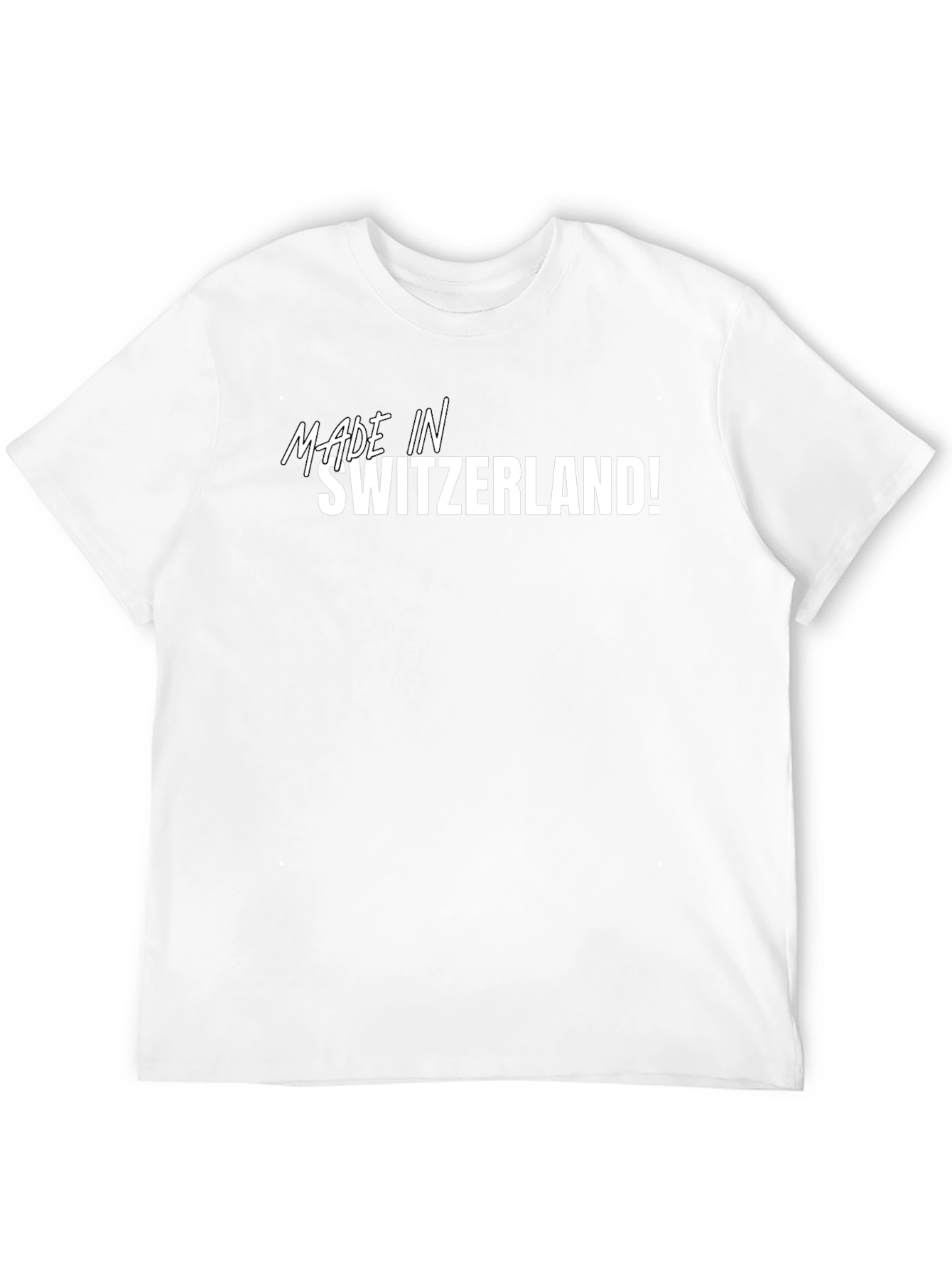 Made in Switzerland! Black T-Shirt