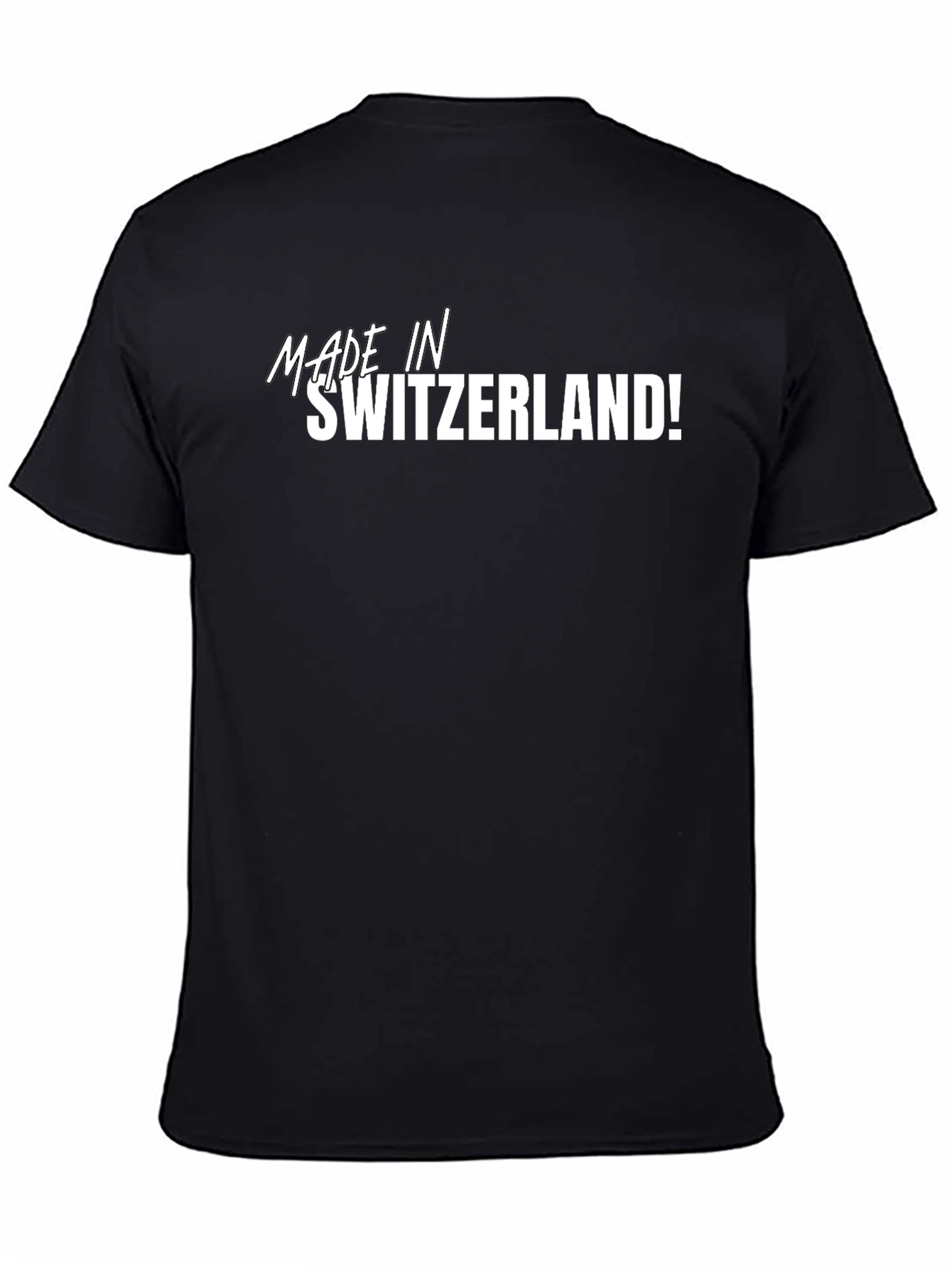 Made in Switzerland! Black T-Shirt