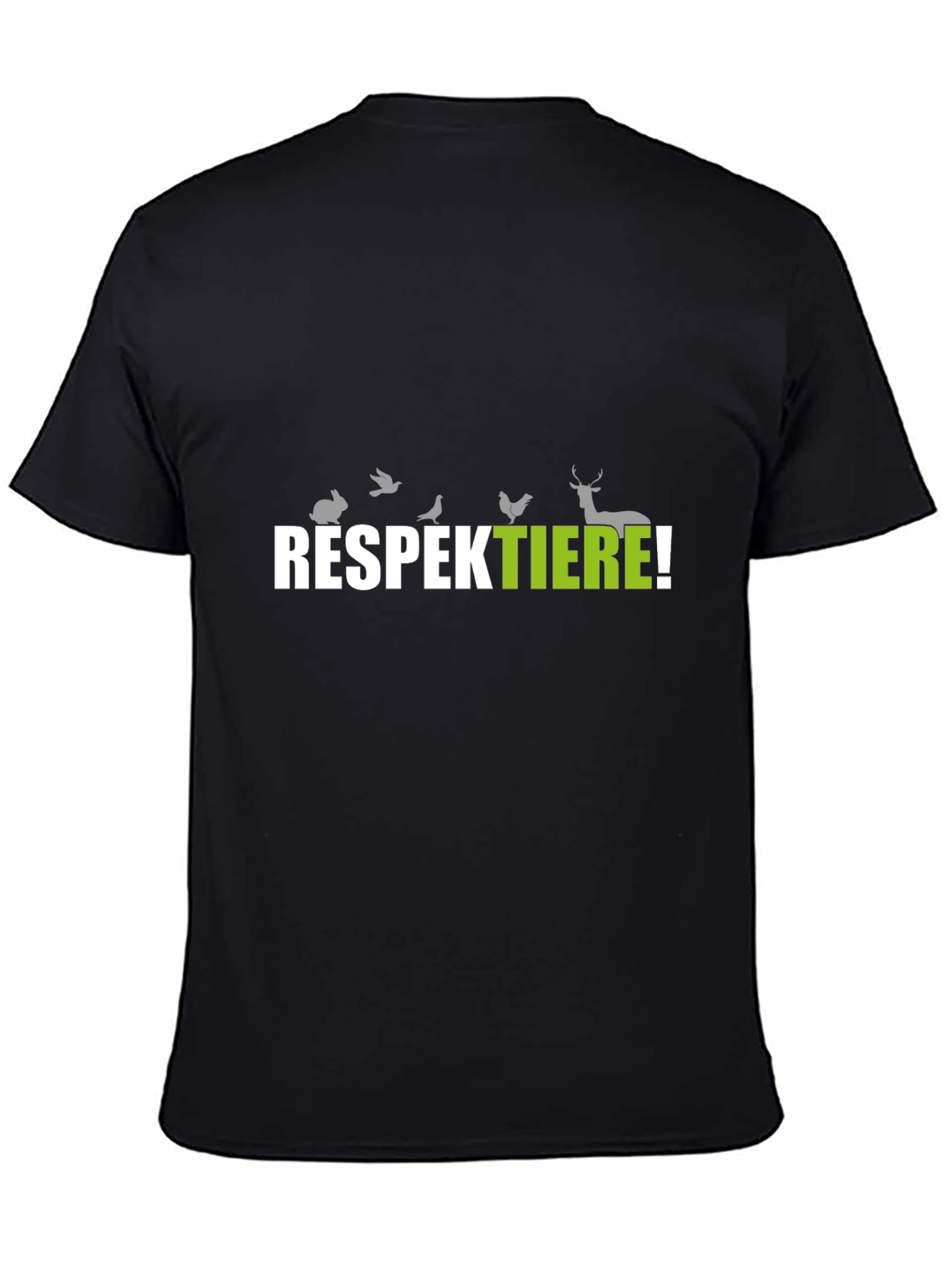 Respektiere! Respect Animals T-Shirt - Black