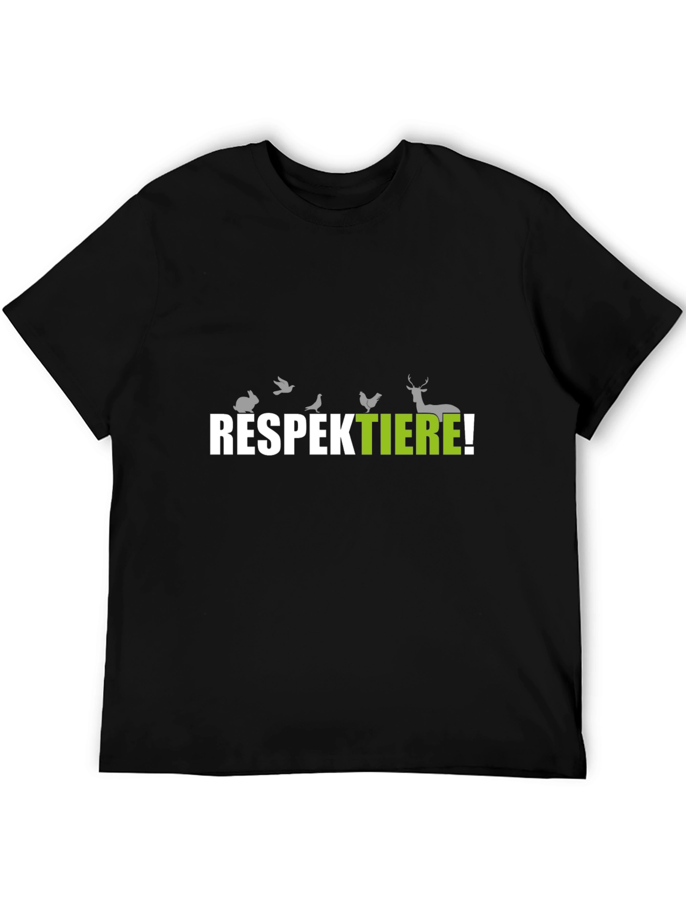 Respektiere! Respect Animals T-Shirt - Black