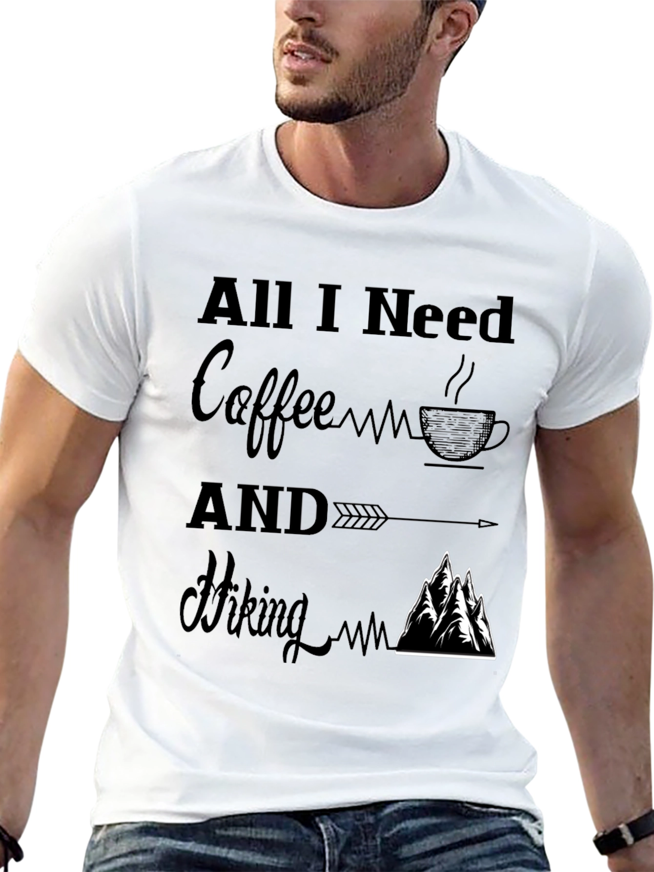 All I Need Coffee and Hiking T-Shirt