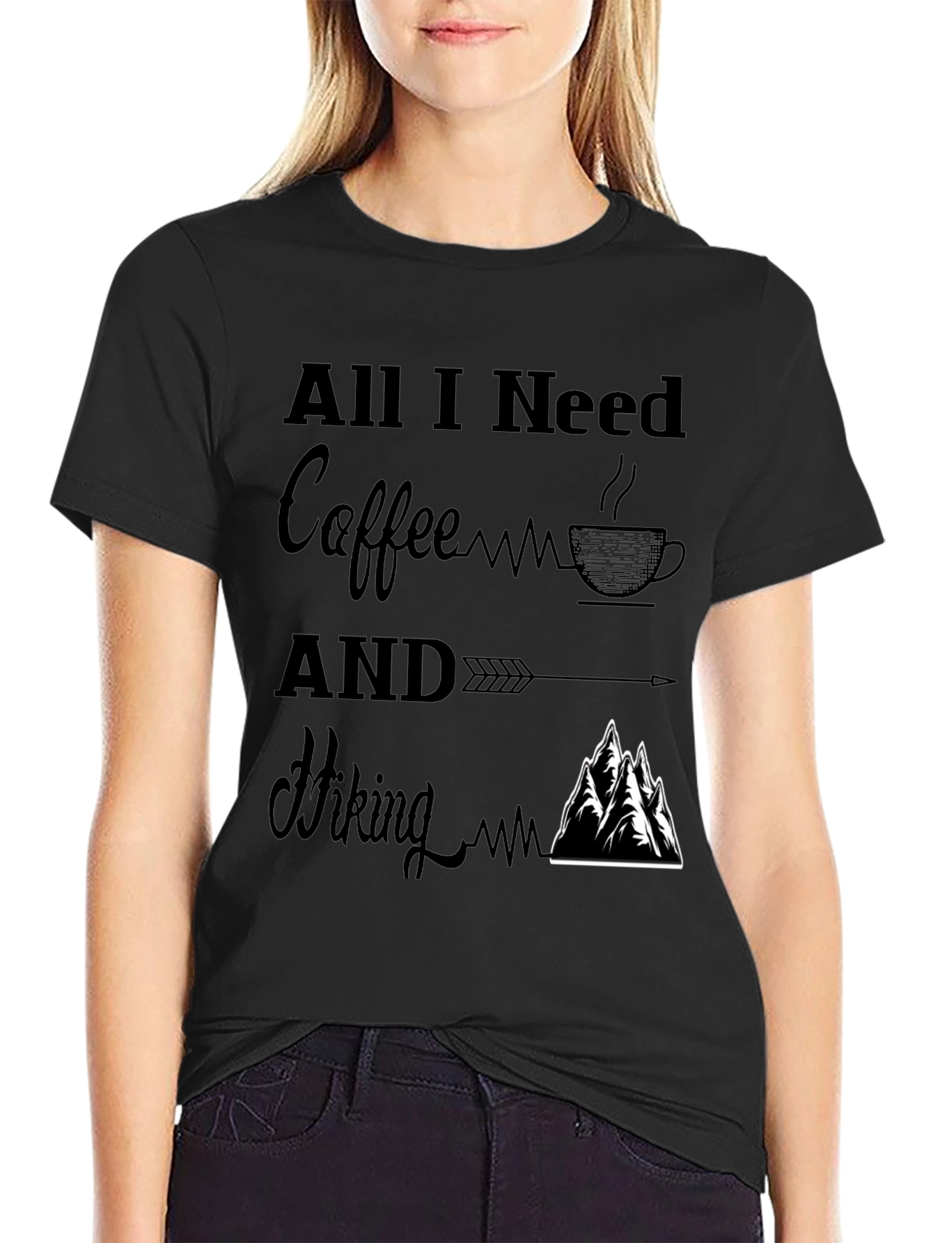 All I Need Coffee and Hiking T-Shirt