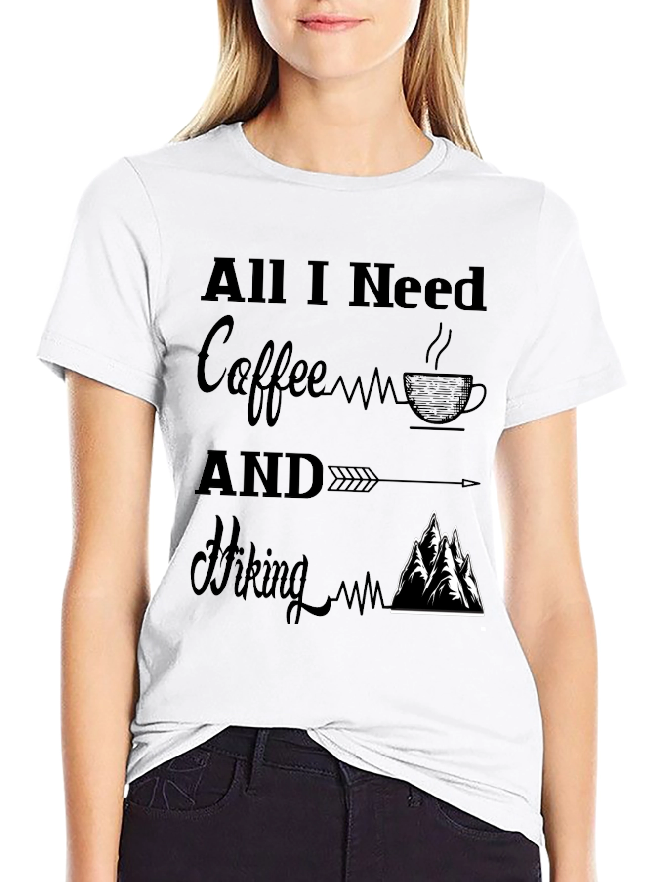 All I Need Coffee and Hiking T-Shirt