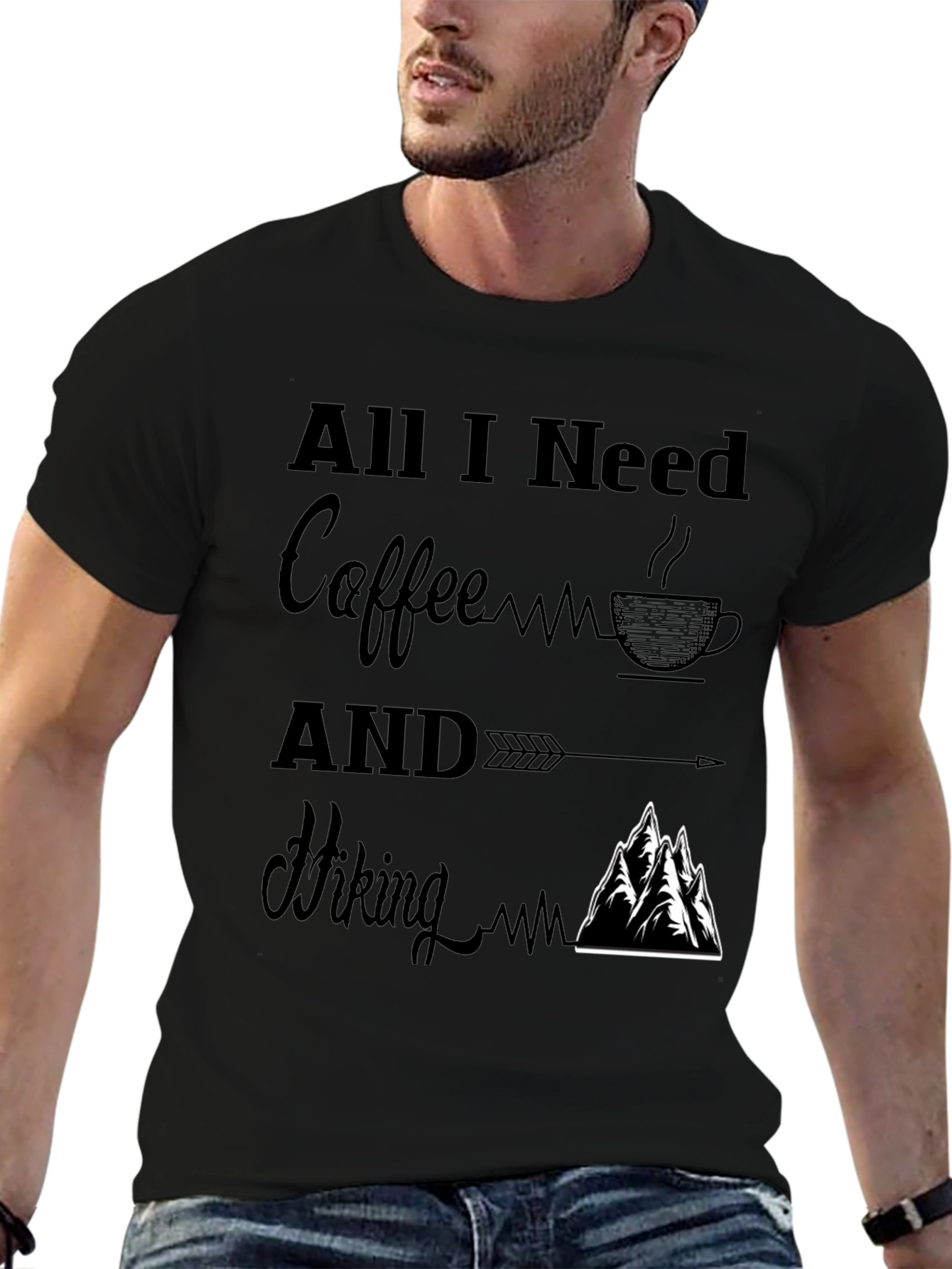 All I Need Coffee and Hiking T-Shirt