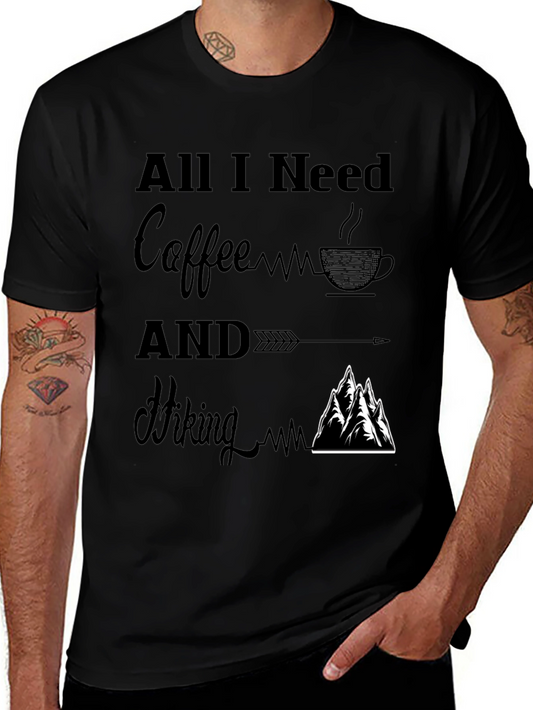 All I Need Coffee and Hiking T-Shirt