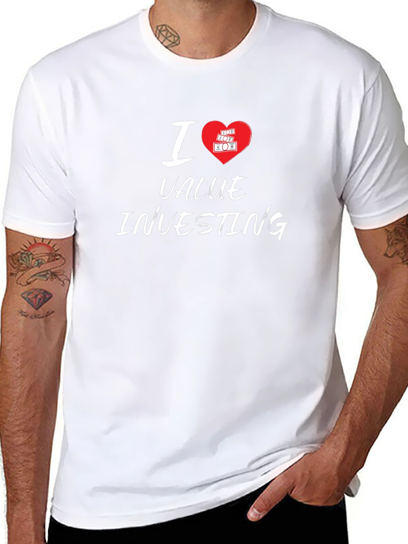 I Love Value Investing Black T-Shirt